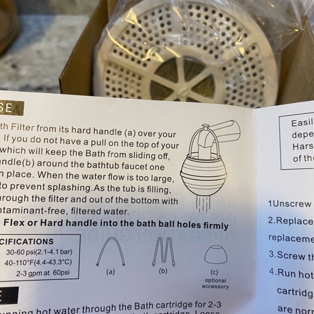New Universal Bath Spicket water filtration system ( Water Filter) - Picture 3 of 3